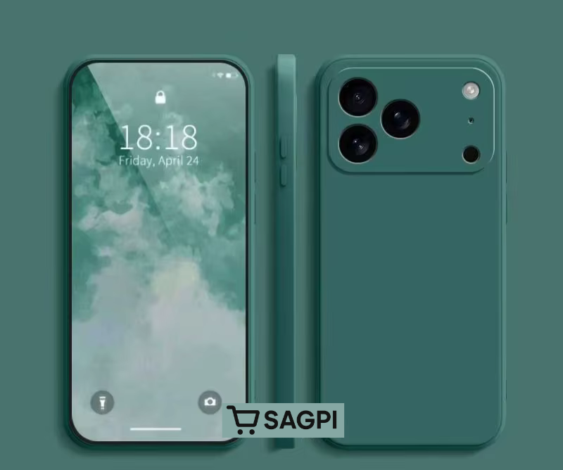 Coque en silicone avec MagSafe pour iPhone 17 , 17 Pro , 17 Pro Max , Air