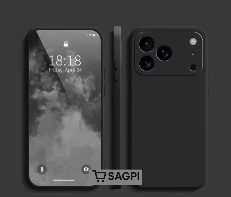 Coque en silicone avec MagSafe pour iPhone 17 , 17 Pro , 17 Pro Max , Air