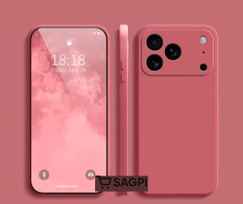 Coque en silicone avec MagSafe pour iPhone 17 , 17 Pro , 17 Pro Max , Air