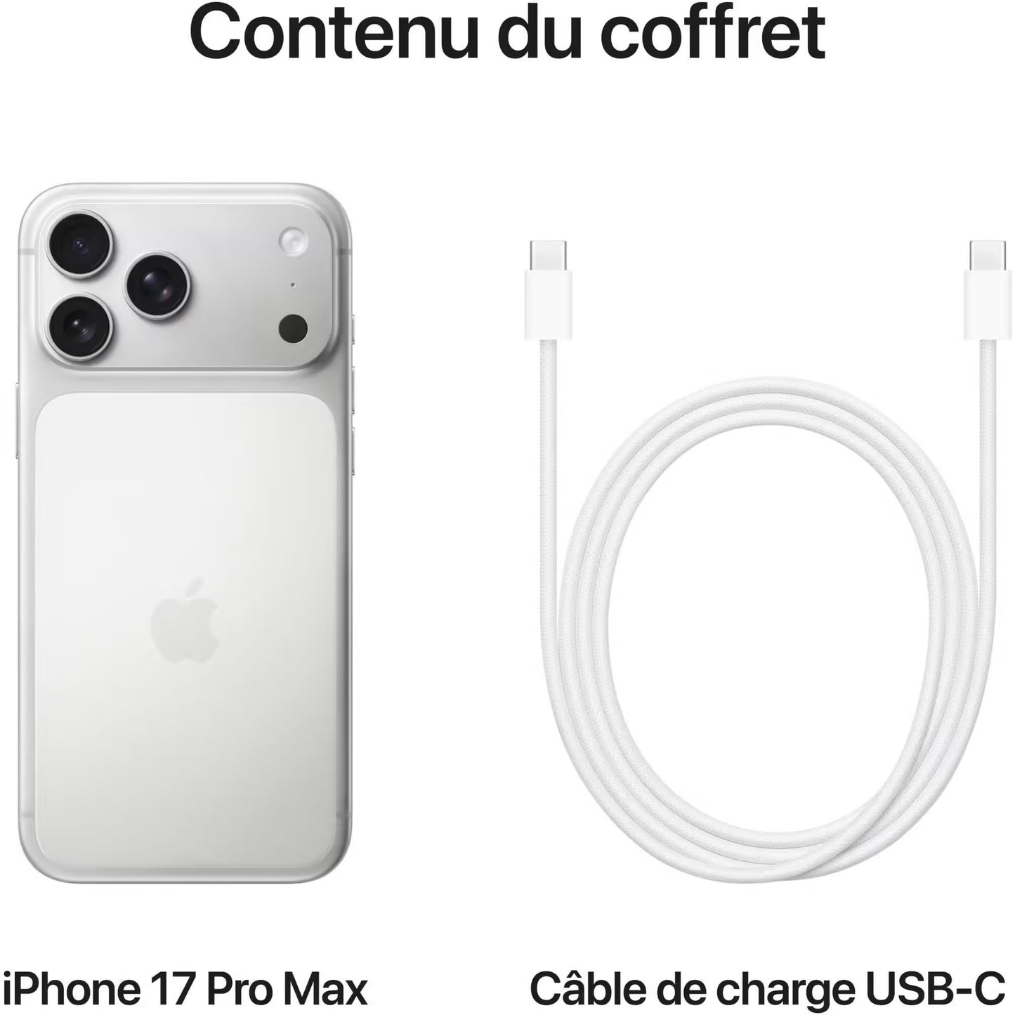 Apple iPhone 17 Pro Argent 256 Go