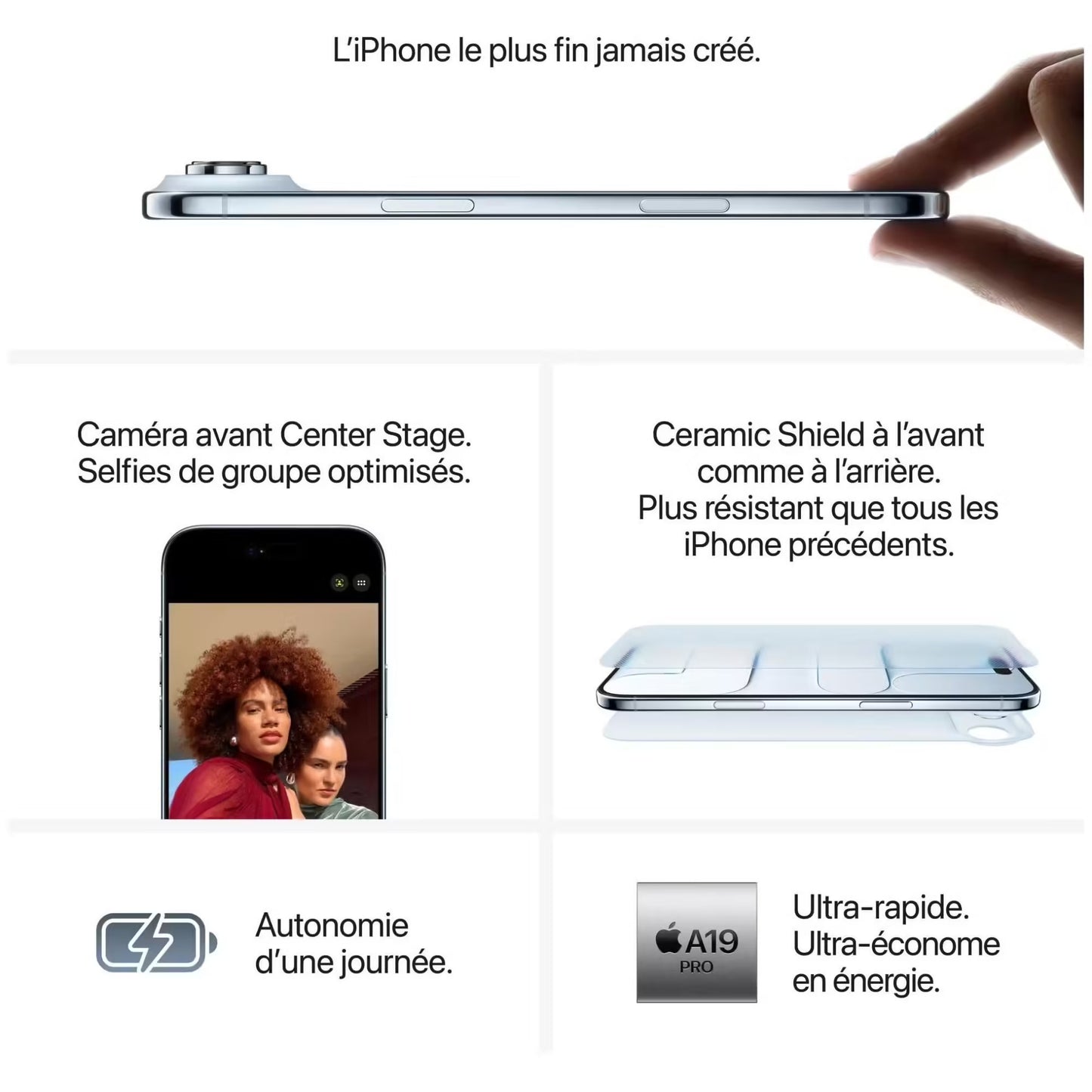 Apple iPhone Air 256 Go Bleu ciel