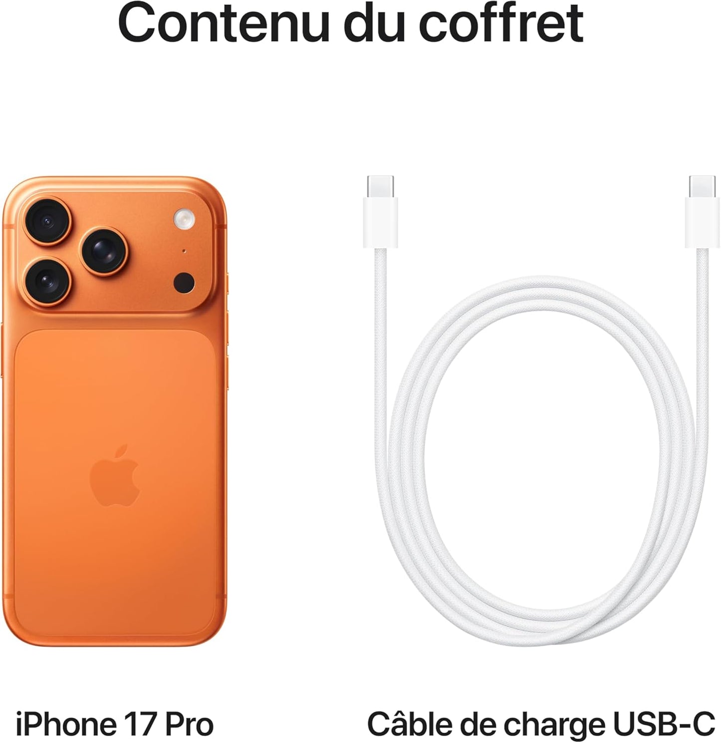 Apple iPhone 17 Pro Orange cosmique 256 Go